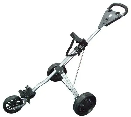 3-Wheel Folding Hand Push Golf Cart & Trolley