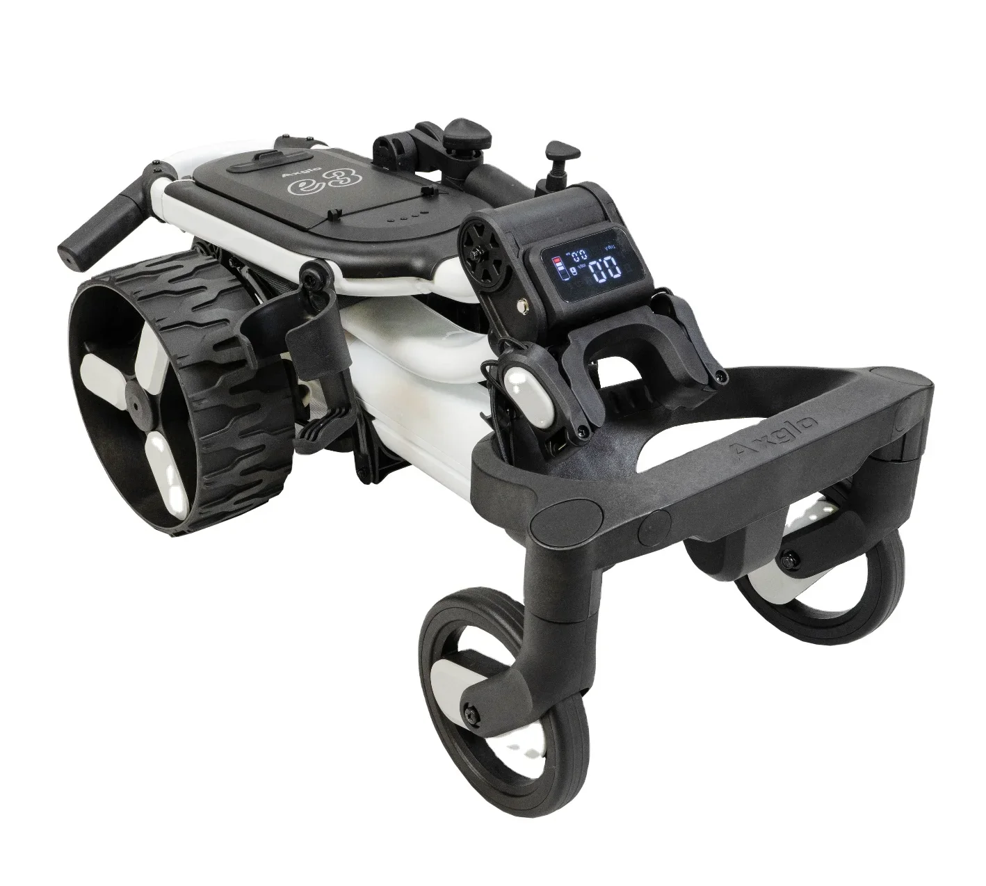 Factory Direct Smart Follow-Me Electric Golf Push Cart - 4-Wheel Foldable Trolley with Umbrella Holder