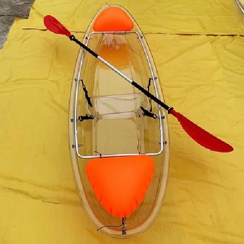 Transparent Double Kayak for Watersports - Plastic Clear Kayak