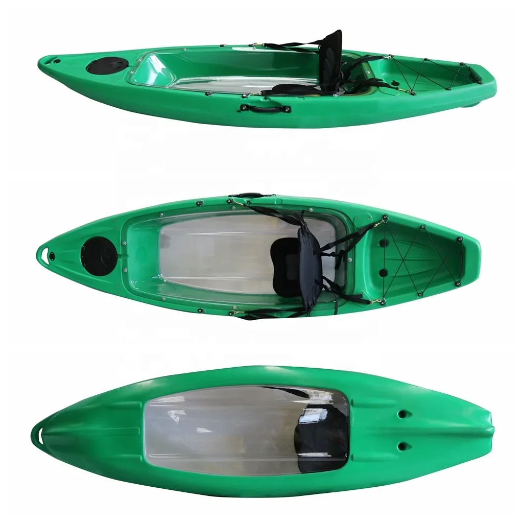 Viking Single Clear Bottom Kayak - Drifting on Lakes & Rivers