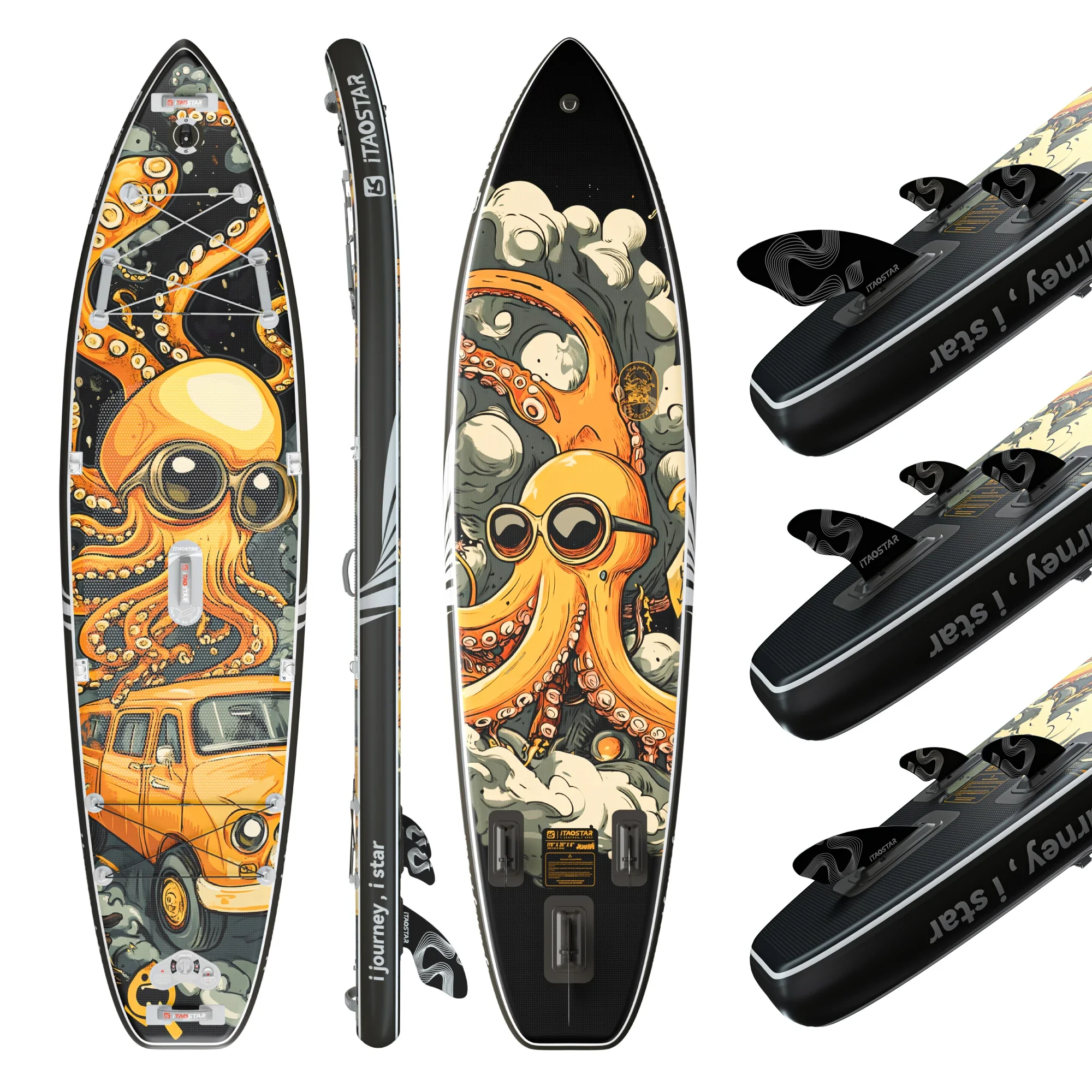 iTAOSTAR Novelty N02A 11'6" x 35" x 6" Inflatable Stand Up Paddle Board (SUP) - Softboard for Surfing Let me know if you need help with any other product titles!