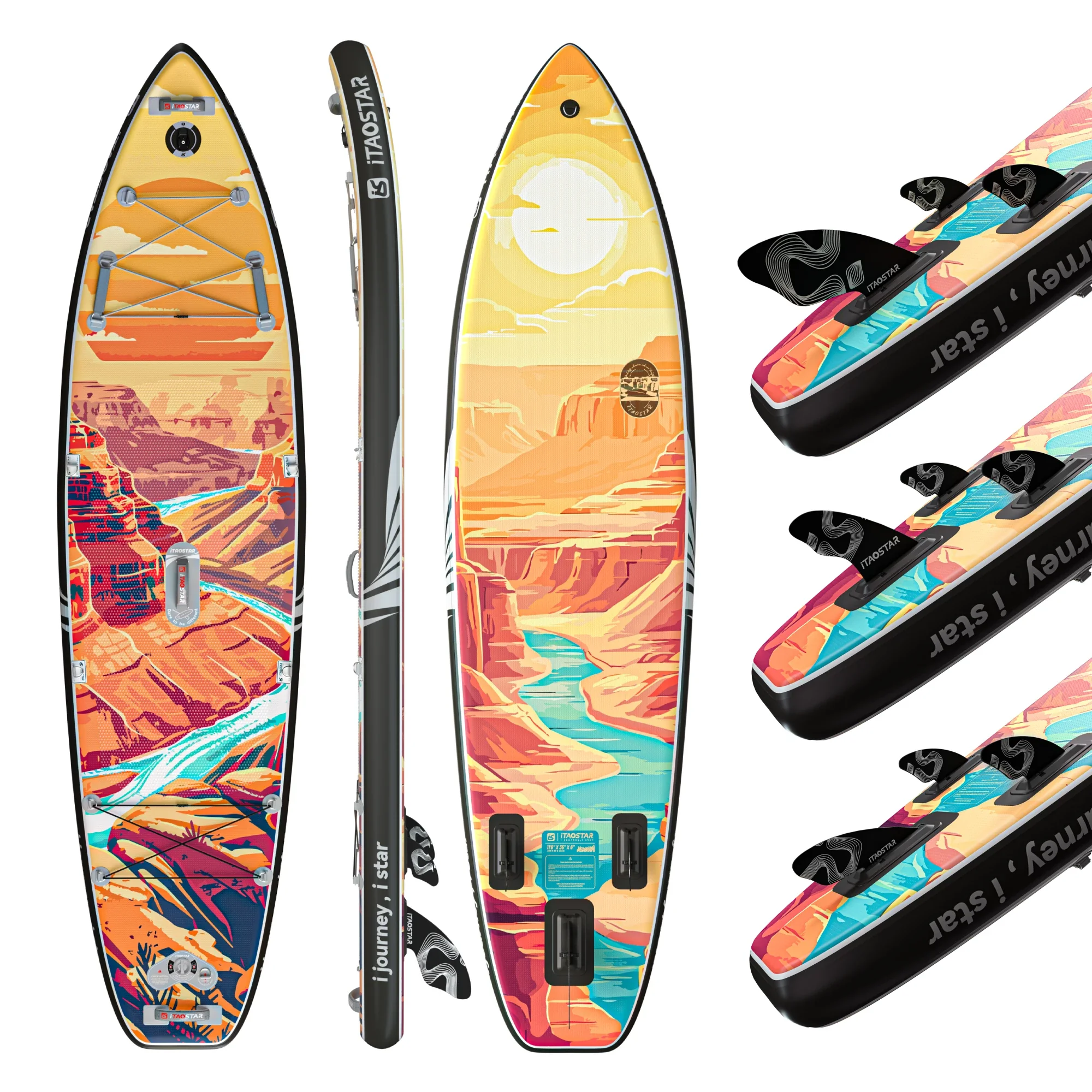 iTAOSTAR N02F Inflatable Stand Up Paddle Board 11'6" x 35" x 6", for Ocean Watersports