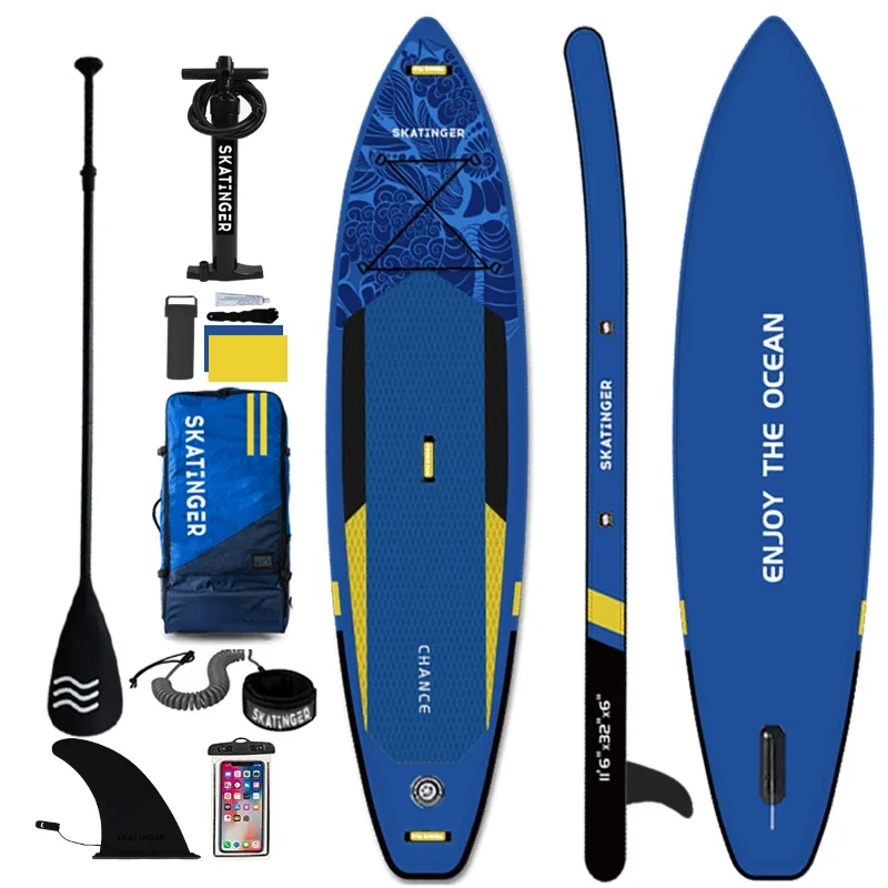Skater Double-Layer Drop Stitch Inflatable Stand Up Paddle Board for Surfing and Water Sports