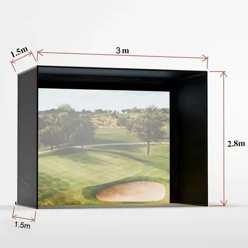 Customizable Indoor Golf Simulator Impact Screen for Sim Space Golf Training