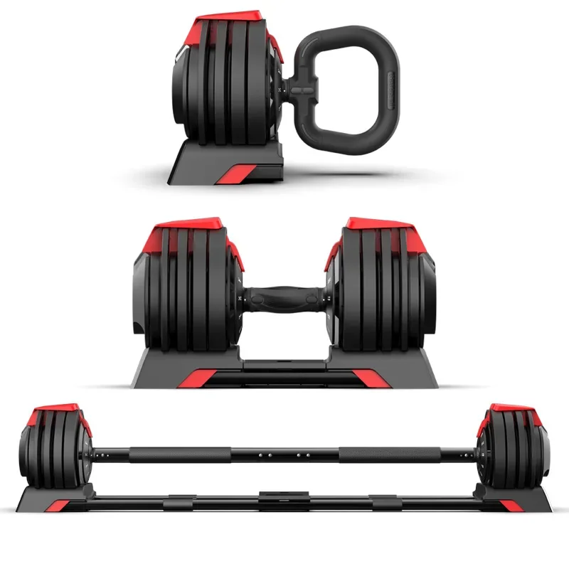 3-in-1 Adjustable Weight Set: Dumbbell, Kettlebell & Barbell (2025 Upgrade)