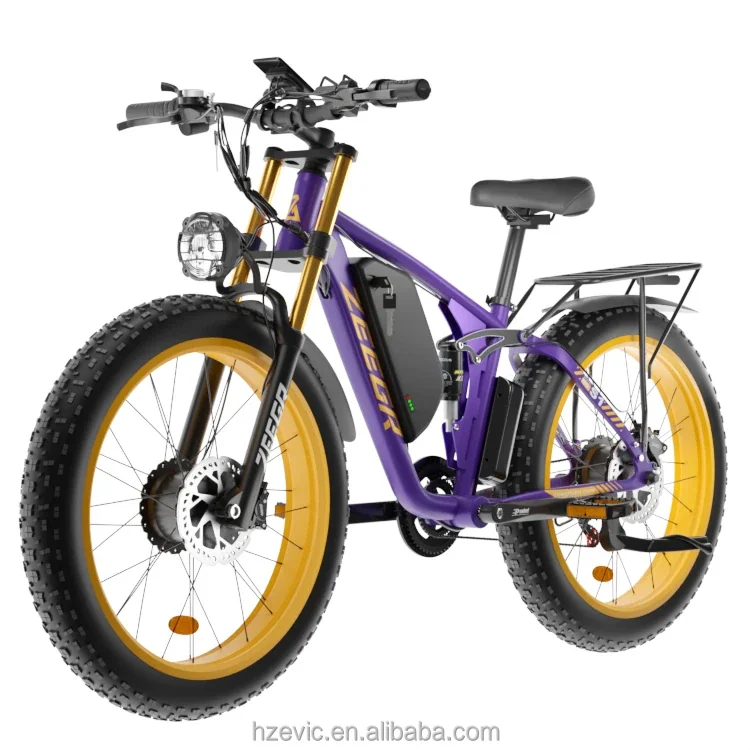 OEM ODM Electric Bicycle, Long Range, Adult, 48V 2000W/1000W, Dual Suspension, Fat Tire, Mountain E-Bike