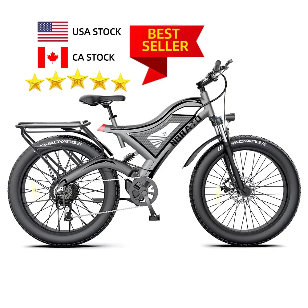 Fat Tire Electric Mountain Bike (US/CA Stock) - 48V 750W Rear Motor