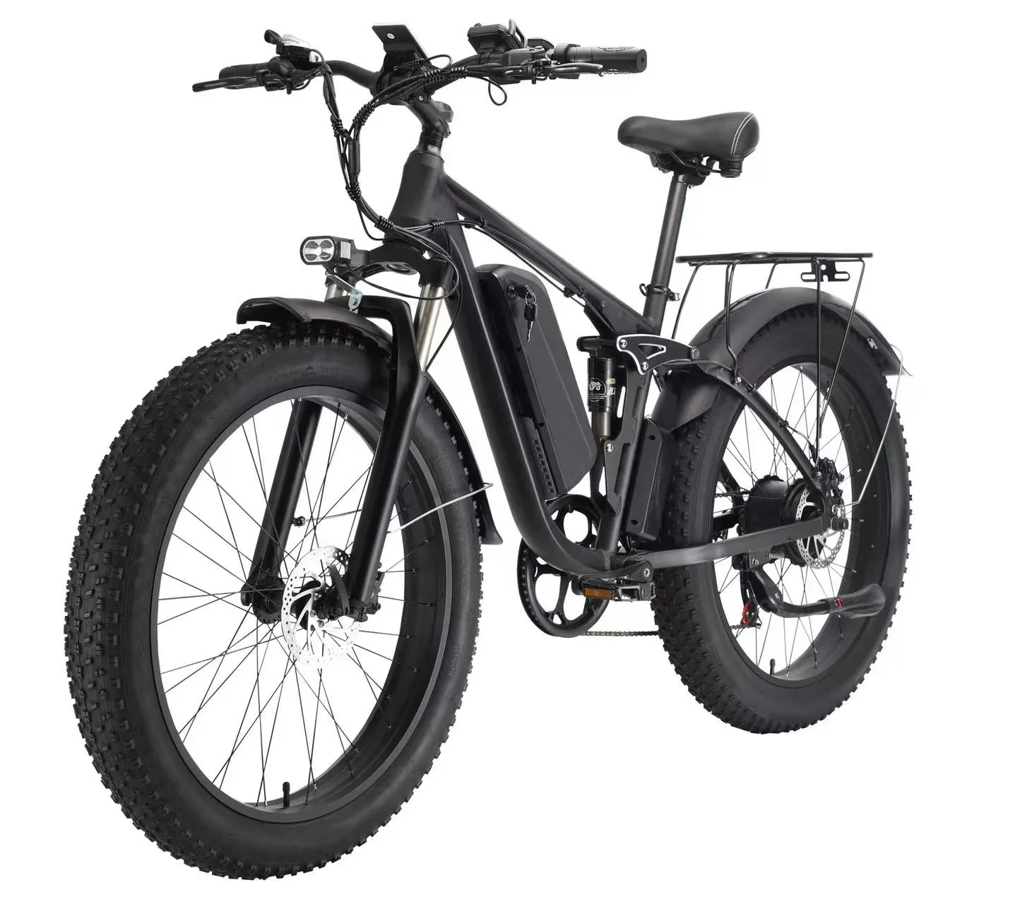 Smlro Electric Snow Bike - 26" 48V 1000W/2000W 13Ah Battery, 7 Speed Electric Bicycle E-Bike Drop Ship