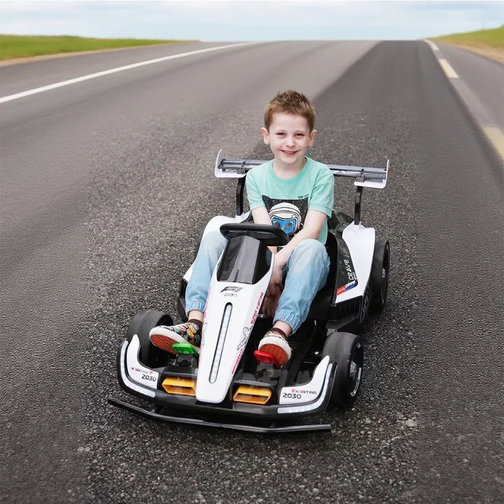 Electric Racing Go Kart for Kids Ages 3-16