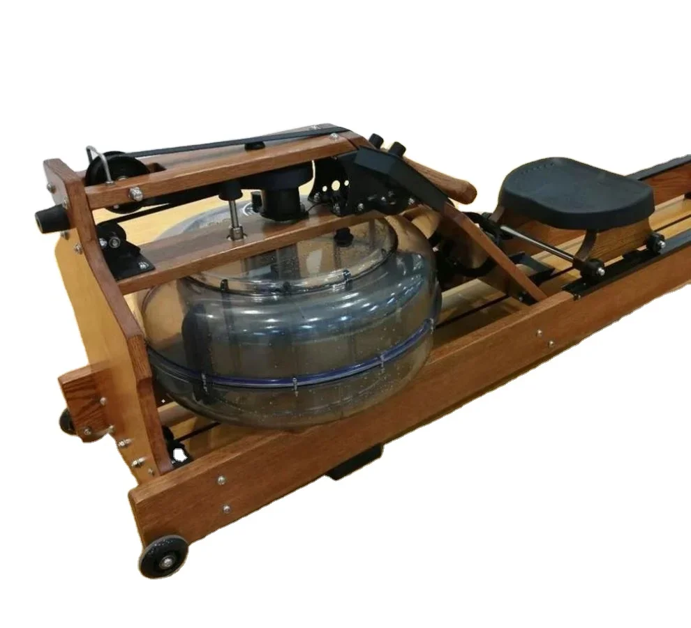 Commercial Wood Rowing Machine - Water Resistant & Noiseless