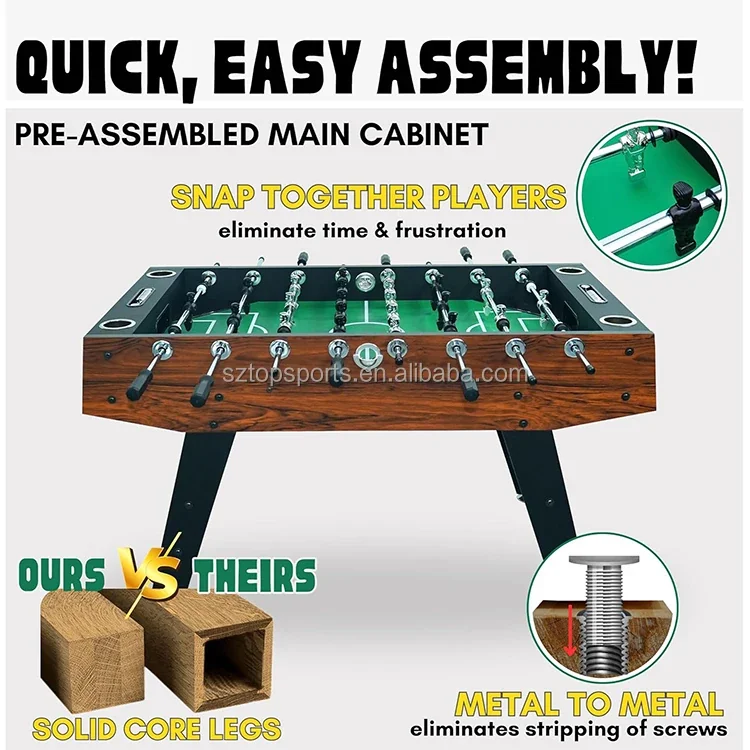 Premium 56-Inch Professional Soccer Table - Tournament Foosball for Home, Office & Games Rooms (MDF Construction)