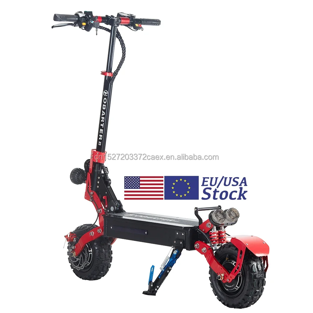 OBARTER X3 Electric Scooter - 11 Inch Tires, 48V 2400W Dual Motor - Folding Electric Motorcycle - 150kg Capacity - EU/USA Stock