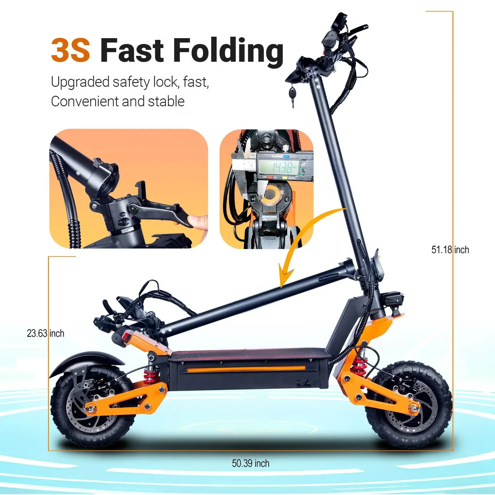 2025 6KW 60V Dual Motor Off-Road Electric Scooter - All Terrain Adult E-Scooter with 11 Inch Tires