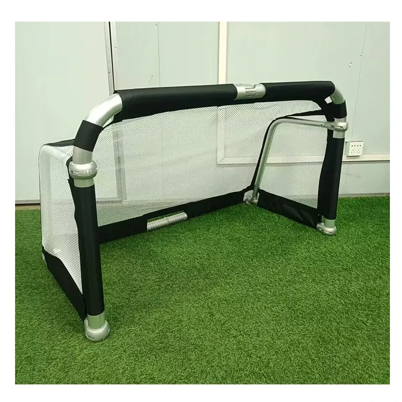Foldable Aluminum 3-Person Soccer Goal - Kids Football Training Goal