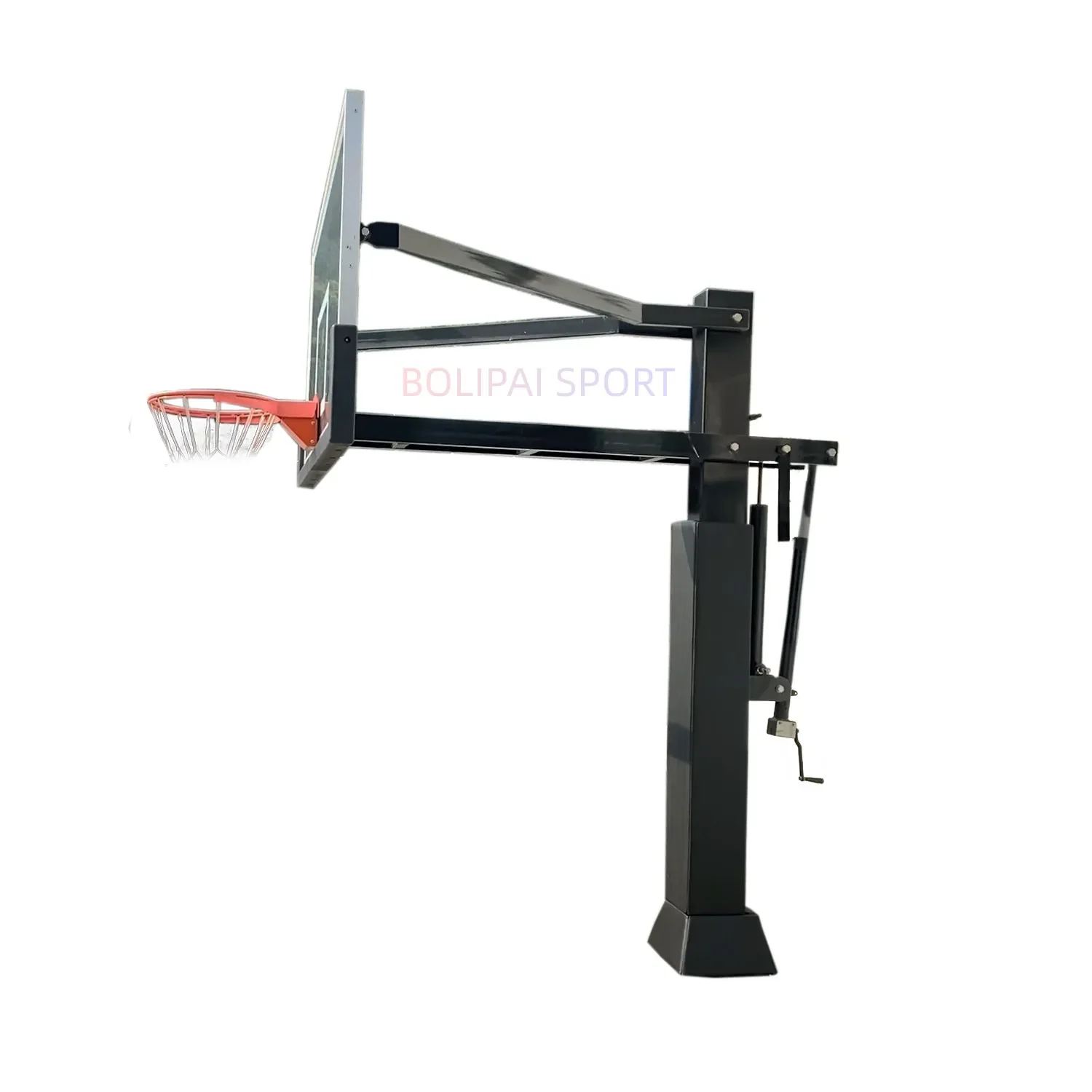Height Adjustable Anti-Rust Outdoor Basketball Stand - Galvanized