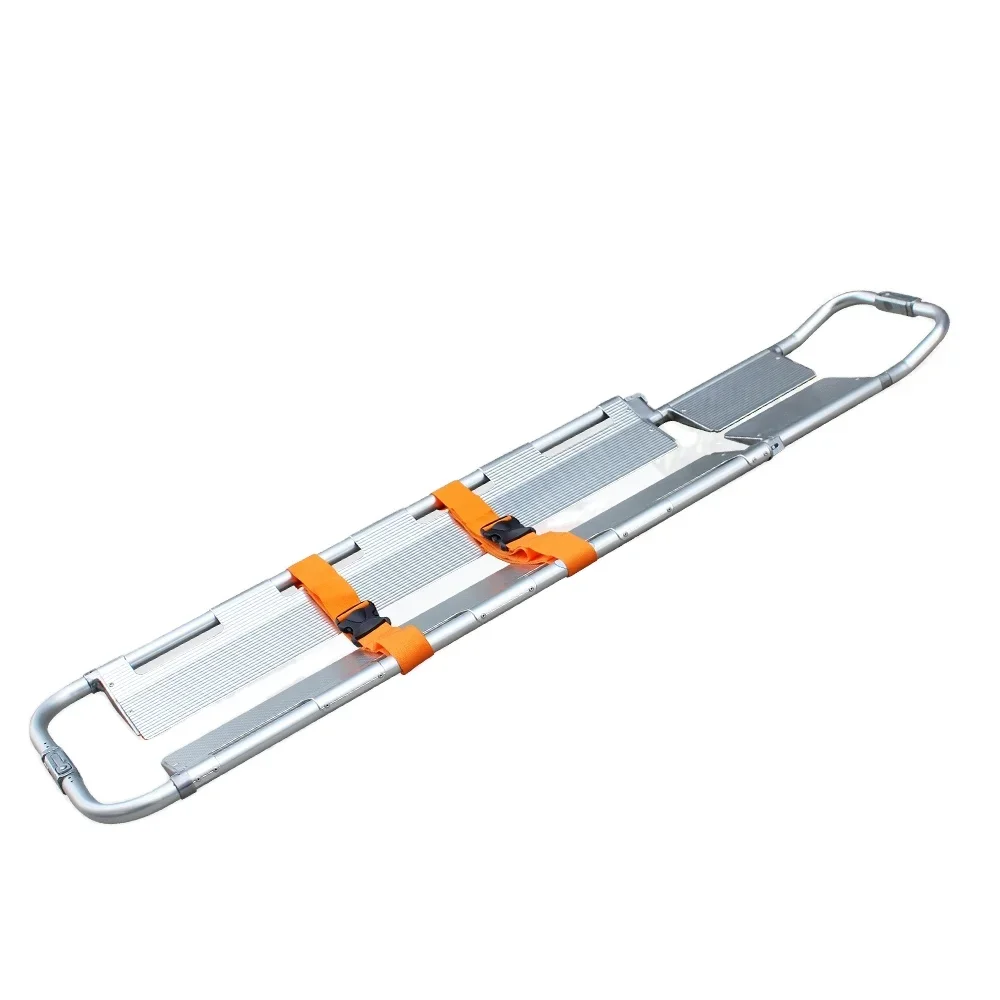 Durable Folding Transport Stretcher Trolley - Hospital Bed Rescue Scoop Stretcher