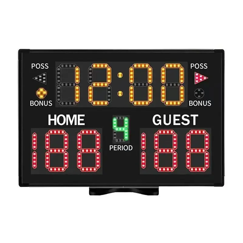 LED Display Multisport Electronic Scoreboard (Basketball, Football, Volleyball) with Timer