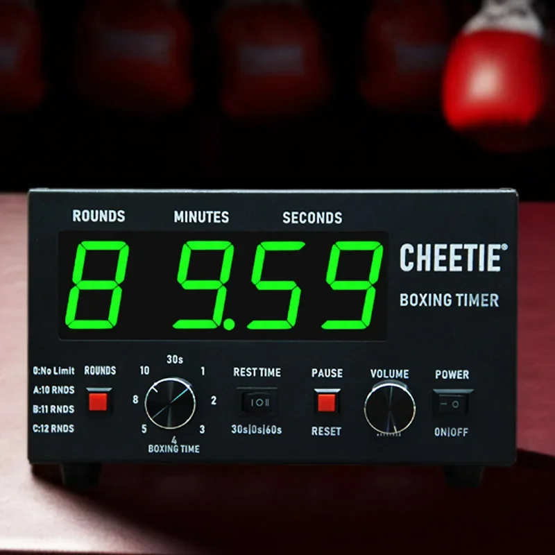 Green LED Color Display CHEETIE CP40 HIIT Round Training & Boxing Interval Timer