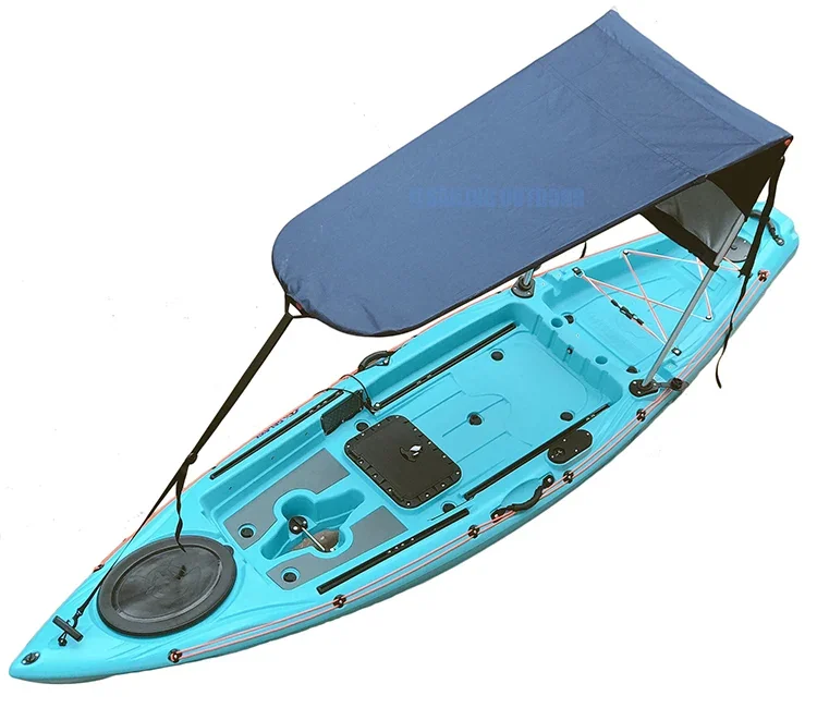 Detachable Bimini Top for Fishing Kayaks: Sunshade & Aluminum Awning for Boats, Canoes, Surfing & Drifting