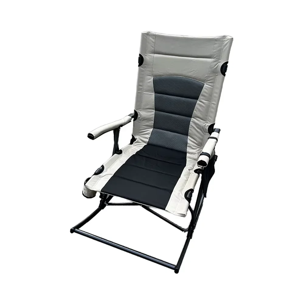 Lightweight Folding Chair for Camping, Fishing & Outdoor Recreation - Durable Rocking Bench with Customizable Logo