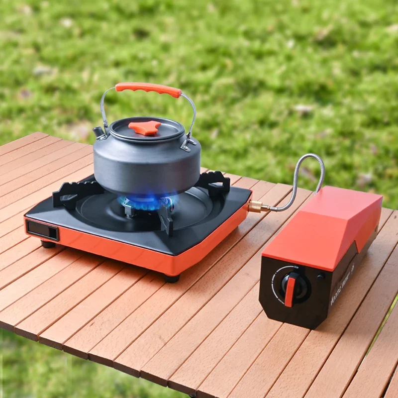 Detachable Card Design Portable Camping Gas Stove for Outdoor Cooking