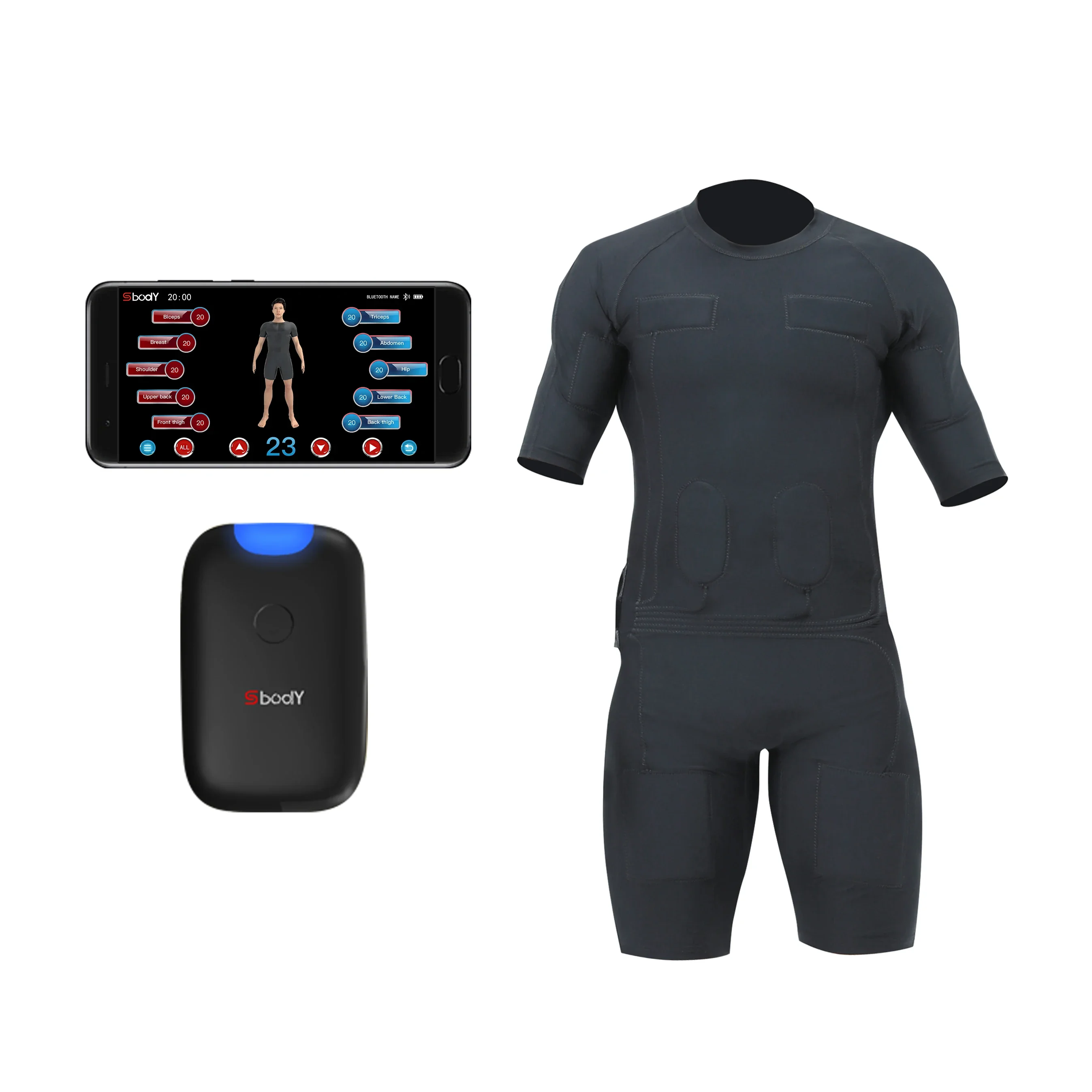 Wireless EMS Fitness Suit Electro Stimulator Training Machine