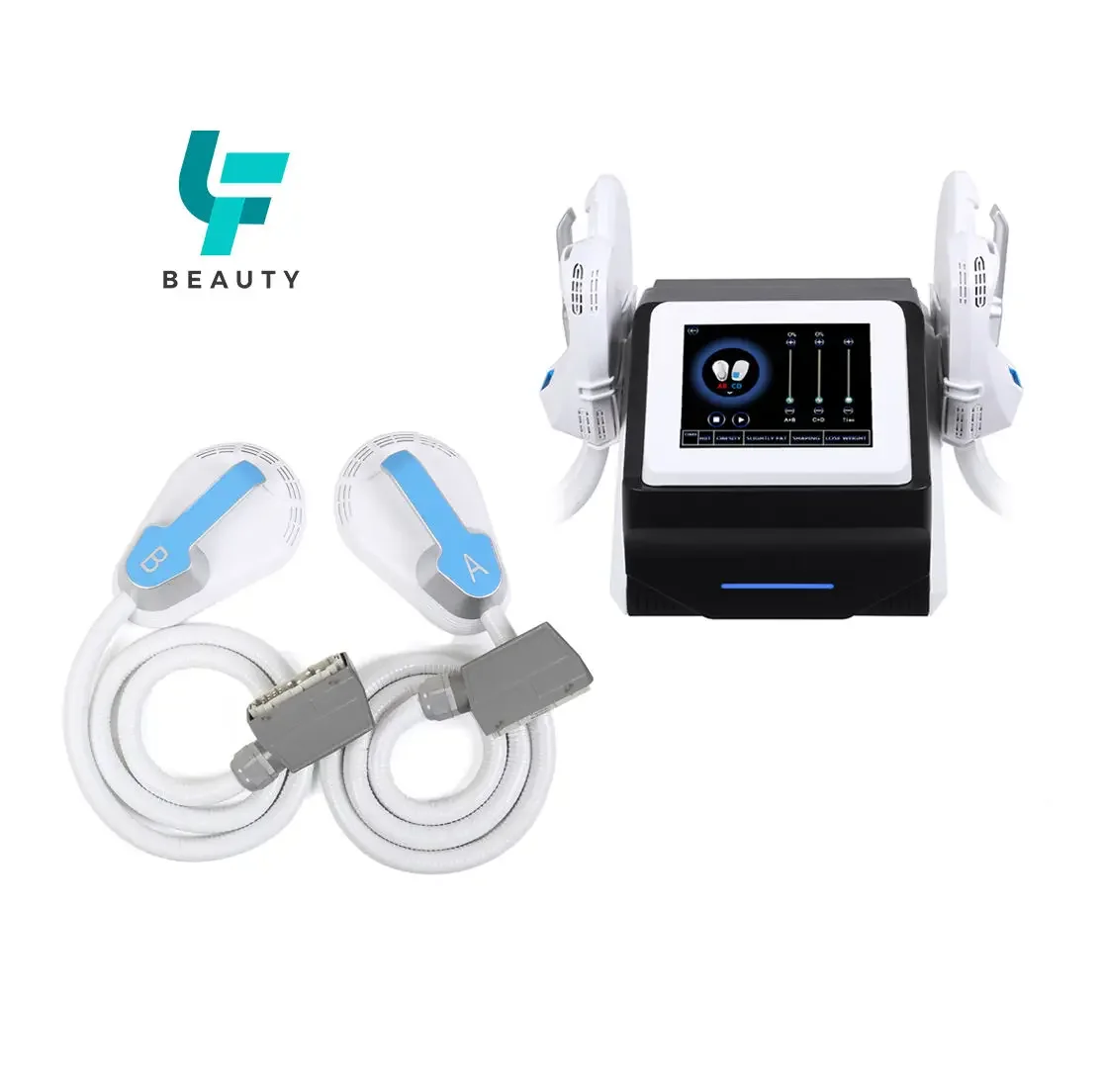 Lufenbeauty Portable 4-Handle EMS Fat Removal & Muscle Stimulation Body Sculpting Machine