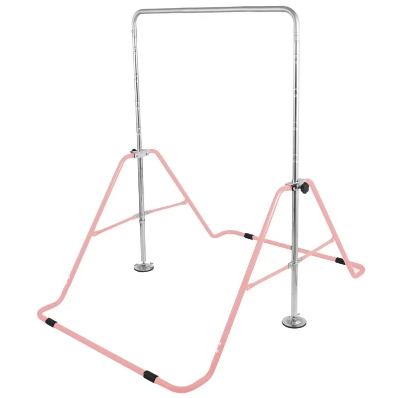Adjustable Height Folding Gymnastics Horizontal Bar for Kids Home Training