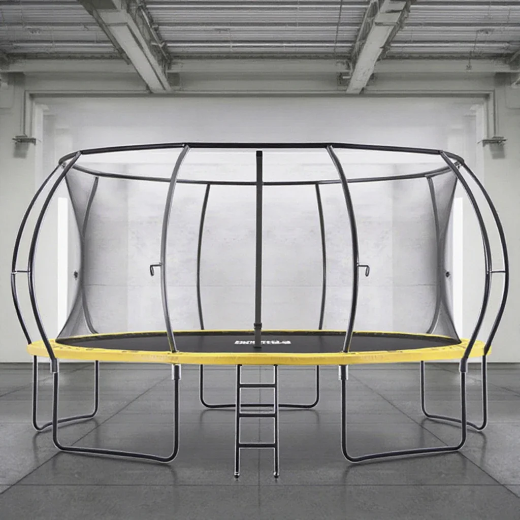 Zoshine Durable 8ft/10ft/12ft PVC Jump Trampoline Fitness Net & Ladder, Foldable, Indoor/Outdoor for Adults Let me know if you need help with any other product titles!