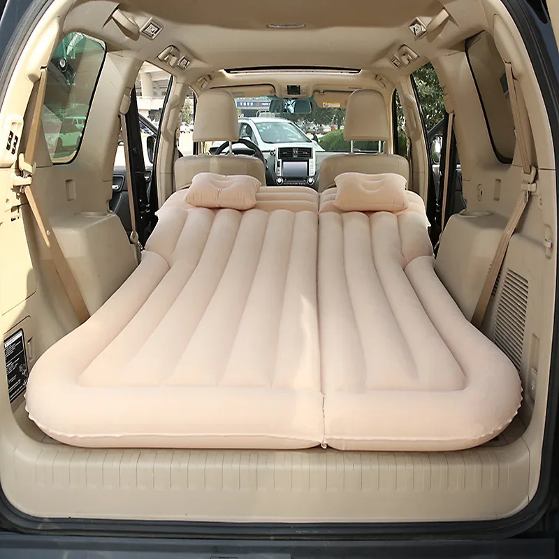 Portable SUV Backseat Air Mattress: Car Camping Bed & Sleeping Pad - Inflatable