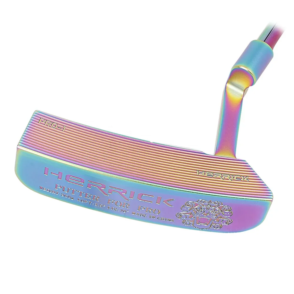 Custom 1020 Soft Iron CNC Milled PVD Plated Golf Club Putter