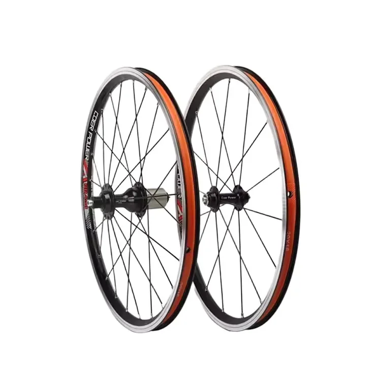 Aluminum Alloy Foldable Bike Wheels - 20" & 22" (451mm & 406mm) with Hubs