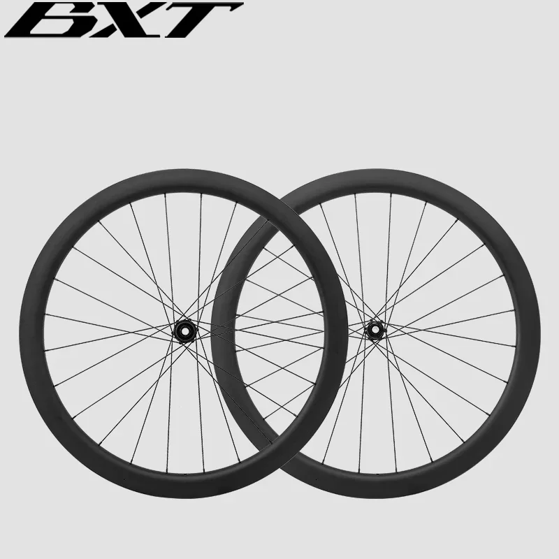 BXT Factory Wholesale Disc Brake Center Lock Carbon Bicycle Wheels 700C Tubeless Road Bike Racing Wheels Let me know if you need help with any other product titles!