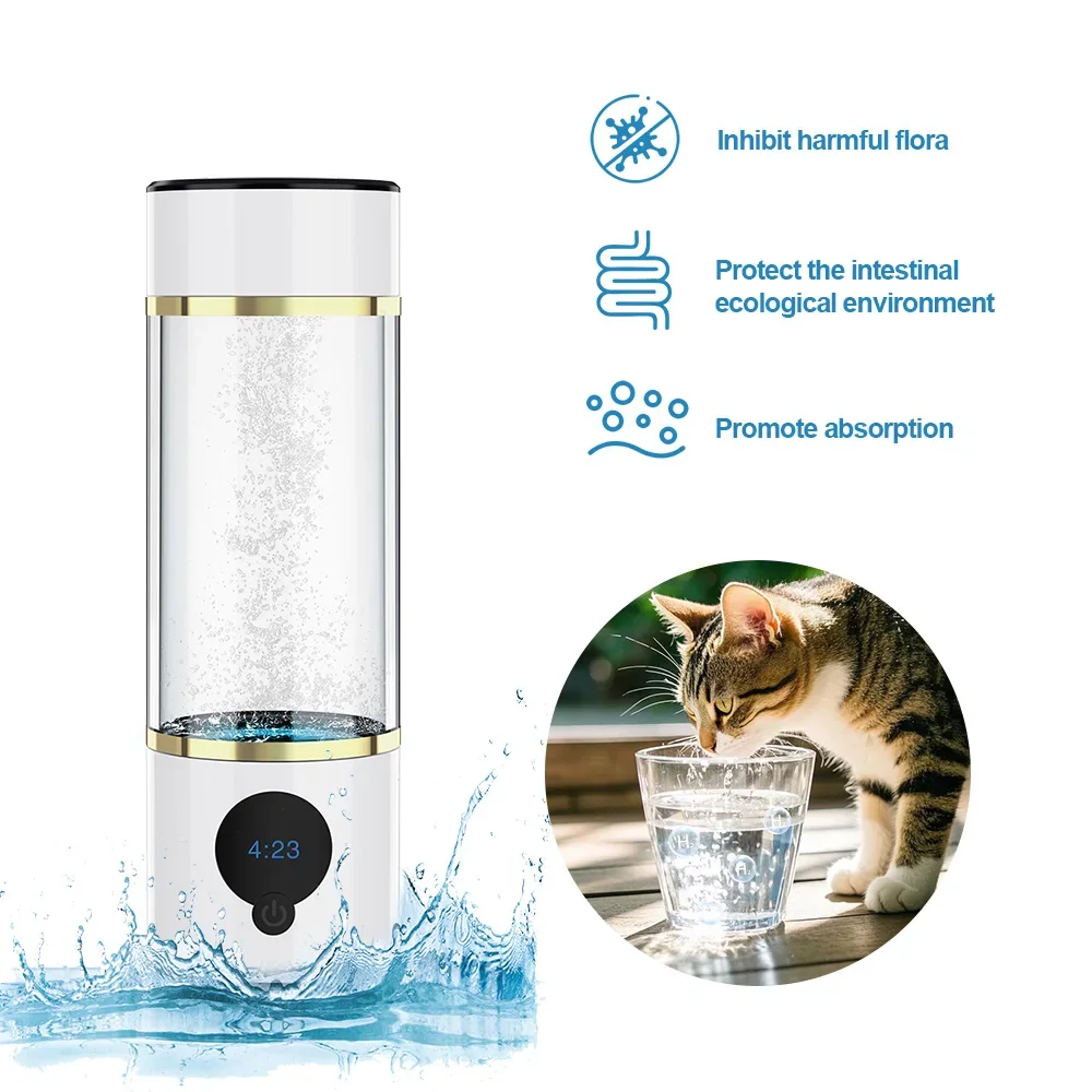 Suyzeko 6000ppb+ Hydrogen Water Generator - Japanese Alkaline Water Electrolysis, Portable Hydrogen Water Bottle
