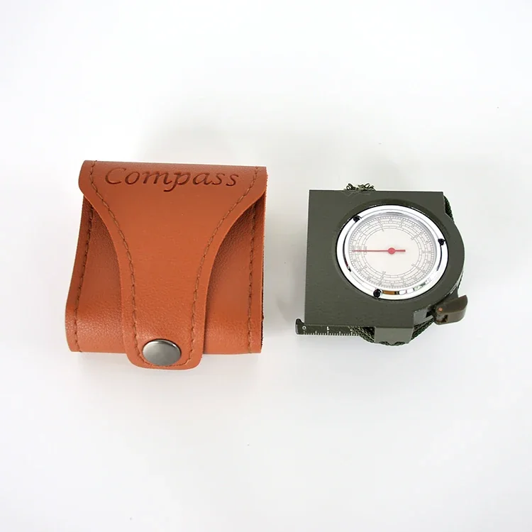 Mini Pocket Compass with Flip Cover and Durable Metal Case - Lightweight for Outdoor Use